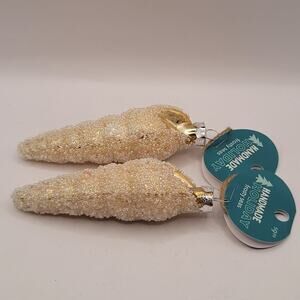 Beaded Sea Shell Christmas Ornaments by Handmade Holidays Frosty Seas